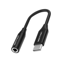 VENTION Adaptador USB-C Macho a Jack 3,5mm (Negro)