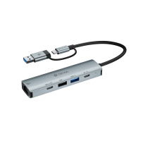 DEVIA Leopard Series Hub USB-C 5 en 1 (Gris Oscuro)