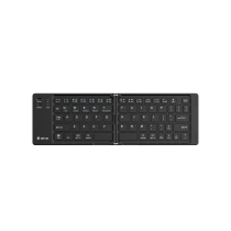 DEVIA Pro1 Teclado Bluetooth Plegable con Panel Táctil QWERTY (Negro)