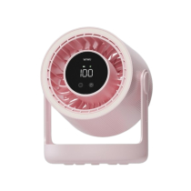 WIWU Hurricane Ventilador Escritorio con Luz Ambiental (Rosa)