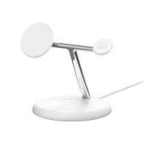 BELKIN Estación de carga 3 en 1 con Qi2 (15W) (Blanco)
