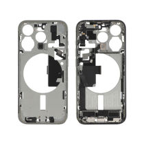 Chasis central Titanio Blanco iPhone 15 Pro (Con Componentes) (Pulled A)