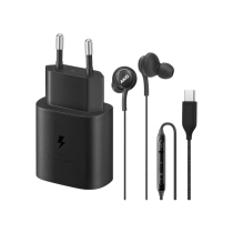 SAMSUNG Pack Cargador 25W USB-C + Auriculares AKG USB-C