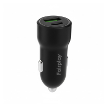 FAIRPLAY Cargador de Coche (20W) 2USB (A+C)