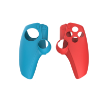 DOBE Funda Silicona Izquierda/Derecha Mando PS5 Portal (Rojo/Azul)