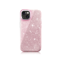 Funda con purpurina para iPhone 16 Pro (rosa)