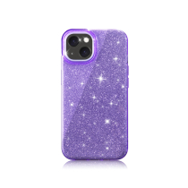 Funda con purpurina para iPhone 16 Pro Max (púrpura)
