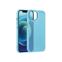 Funda satinada mate para iPhone 16 Plus (azul gragea)