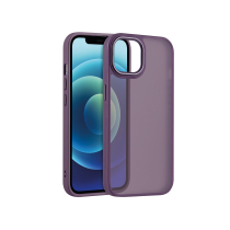 Funda satinada mate para iPhone 13 Pro (púrpura oscuro)