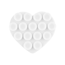 Soporte Ventosa Corazón (Blanco)