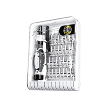 JAKEMY JM-8189B Destornillador 32en1 con pinza de precisión (Blanco)