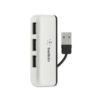 BELKIN Hub de Viaje 4 Puertos USB 2.0 (Blanco)