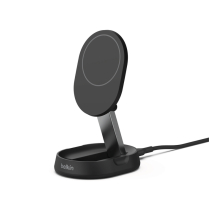BELKIN Soporte de carga magnética Qi2 y plegable (15W) (Negro)