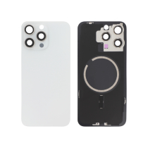 Tapa trasera Titanio Blanco iPhone 15 Pro Max (Con MagSafe) (Sin Logo)