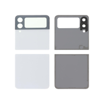 Tapa trasera completa blanca Galaxy Z Flip3 5G (F711B) (Sin logo)