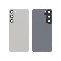 Tapa trasera Crema Galaxy S23+ (S916B) (Sin logo)
