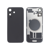 Tapa trasera negra iPhone 16 (con MagSafe) (sin logo)
