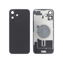 Tapa trasera negra iPhone 16 Plus (con MagSafe) (Sin logo)