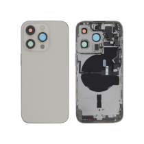 Tapa trasera completa Oro iPhone 14 Pro (con MagSafe) (Sin Logo)