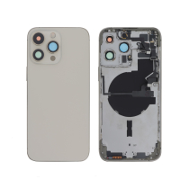 Tapa trasera completa oro iPhone 14 Pro Max (con MagSafe) (Sin Logo)
