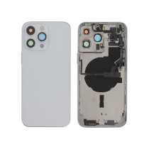 Tapa trasera completa plata iPhone 14 Pro Max (con MagSafe) (Sin Logo)