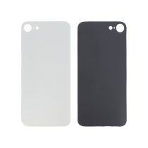 Tapa Trasera Plata iPhone 8/SE2 (Agujero grande) (Sin logo)