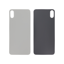 Tapa trasera Plata iPhone XS Max (Large Hole) (Sin Logo)