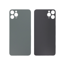Tapa Trasera verde iPhone 11 Pro Max (Agujero grande) (Sin logo)