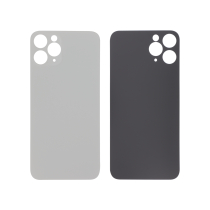 Tapa Trasera Plata iPhone 11 Pro (Agujero Grande) (Sin logo)