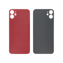 Tapa Trasera roja iPhone 11 (Agujero grande) (Sin logo)