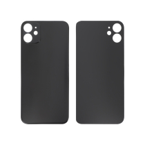 Tapa Trasera negra iPhone 11 (Agujero grande) (Sin logo)