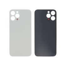 Tapa Trasera Plata iPhone 12 Pro Max (Agujero grande) (Sin logo)