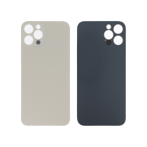 Tapa Trasera Oro iPhone 12 Pro (Agujero grande) (Sin logo)