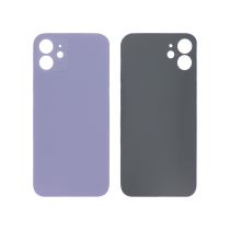Tapa Trasera violeta iPhone 12 (Agujero grande) (Sin logo)