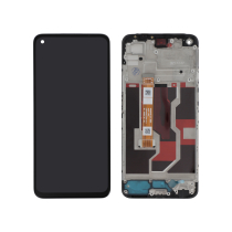 Pantalla completa OLED Negra Oppo A76 (Con chasis)