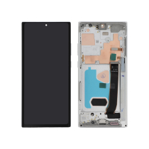 Pantalla completa blanca OLED Galaxy Note 20 Ultra (N985F/N986B) (Con chasis)