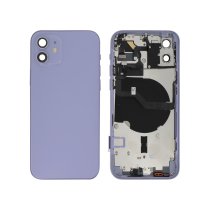 Tapa trasera completa morada iPhone 12 (Sin logo)