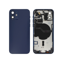 Tapa trasera completa azul iPhone 12 (Sin logo)