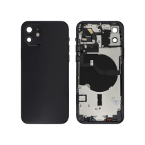 Tapa trasera completa negra iPhone 12 (Sin logo)