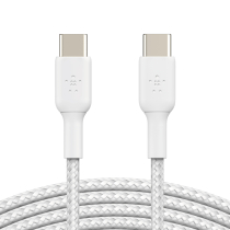 BELKIN Cable Trenzado USB-C a USB-C de 1m (Blanco)