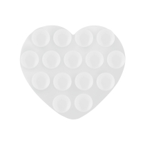 Soporte Ventosa Corazón (Transparente)