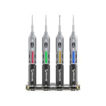 MECHANIC Pack de 4 destornilladores LED con Estación de Carga Magnética (Firefly)