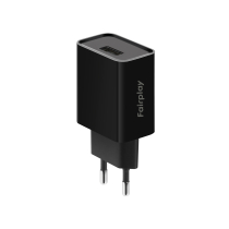 FAIRPLAY Cargador 12W USB-A (Negro) (Bulk)