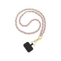 FAIRPLAY Cadena Larga de Cuero 120cm DALIA (Violeta)