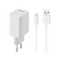 FAIRPLAY Pack Cargador 12W + Cable USB-C (Blanco)