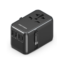 VENTION Adaptador USB 4 Puertos GaN con Cable USB-C