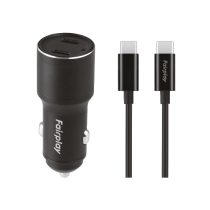 FAIRPLAY Pack Cargador de Coche (60W) + Cable USB-C