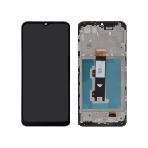 Pantalla completa negra Moto E22 (Con chasis)