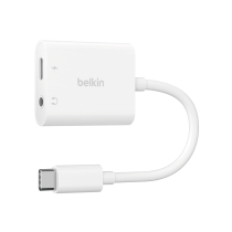 BELKIN Adaptador USB-C a Jack/USB-C (Blanco)