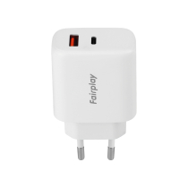 FAIRPLAY Cargador 65W (USB-A + USB-C)